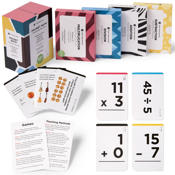 Pocket-Size Math Bundle: Addition, Subtraction, Multiplication