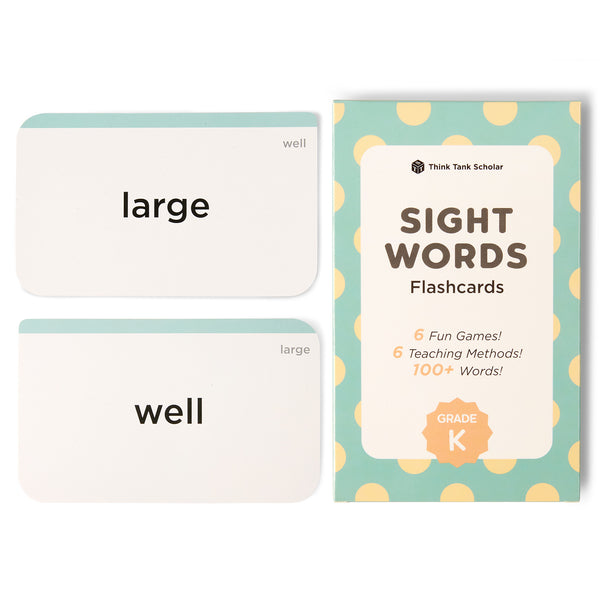 Kindergarten Site Words Flash Cards