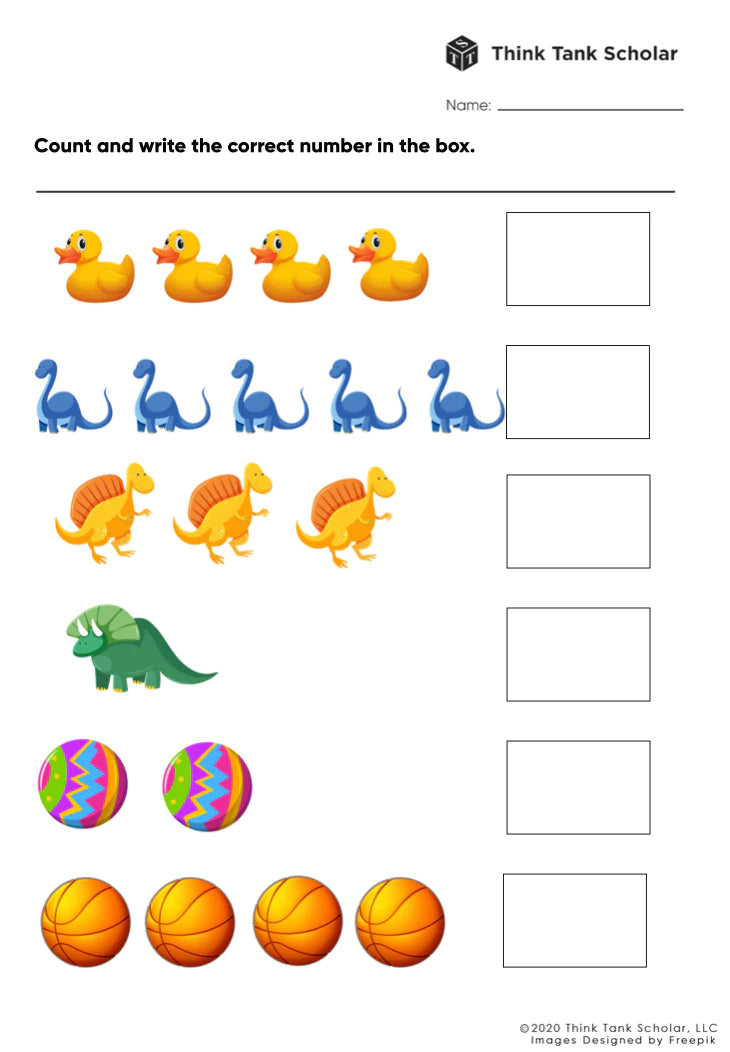 Preschool Worksheets Printable PDF Free - Think Tank Scholar