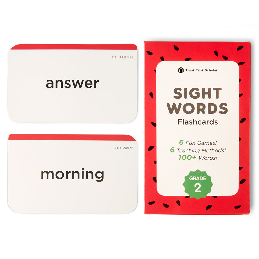 Kindergarten Dolch & Fry Sight Word Flash Cards | Think Tank Scholar